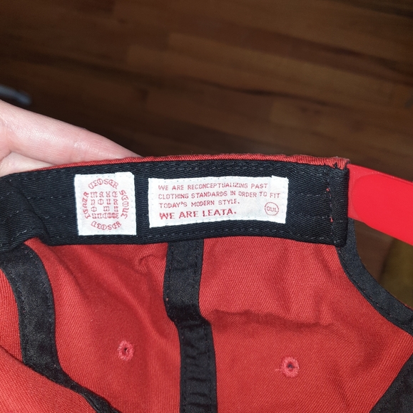(2 for $40) Red Leata cap NWOT - Picture 3 of 8